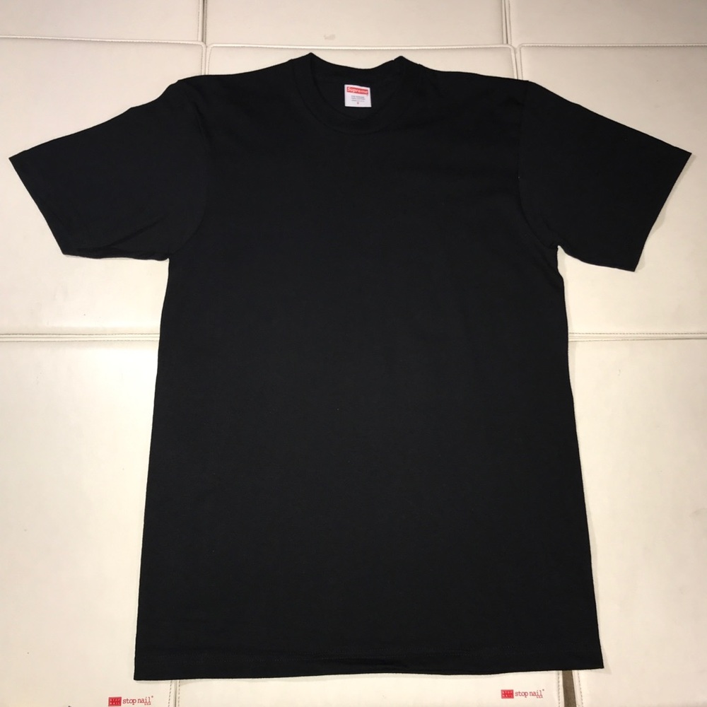 Supreme Blank Shirt Black Small Authentic bogo